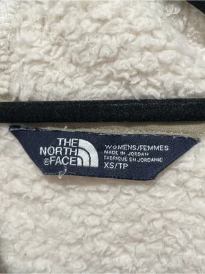 The North Face Sherpa Fleece Pullover Ivory Womens Size XS Hooded Quarter Zip thumbnail 6