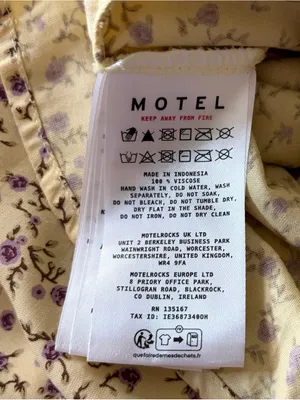 Motel Rocks NWT Gysele Mini Dress in Flowing Flower Yellow thumbnail 7