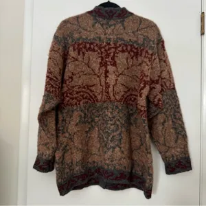 Vintage Whortleberry Scottish Wool Button Front Cardigan Sweater Womens Medium thumbnail 5