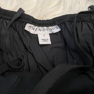 Boutique NWT And Now Black Women's Cotton Tie-Front Tank Top thumbnail 3