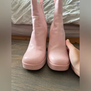 Steve Madden Pink Leather Triple platform Boots thumbnail 12