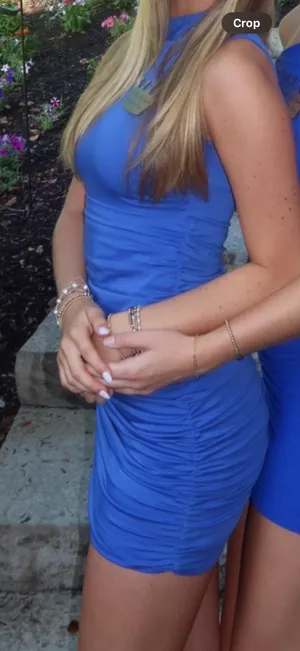 ZARA Blue Mini Dress thumbnail 1
