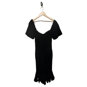 RHODE Sweetheart Velvet Ramona Slim Midi Dress in Jet Black Size 4 New with Tags thumbnail 13