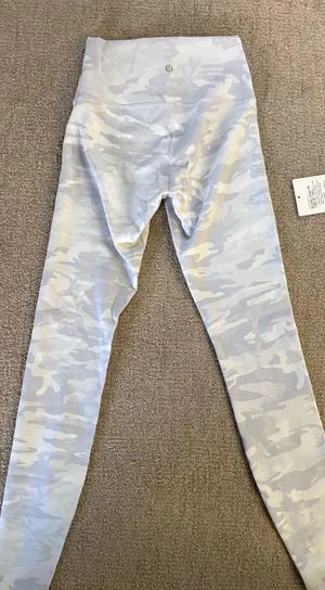 White Lululemon Camo Leggings thumbnail 2