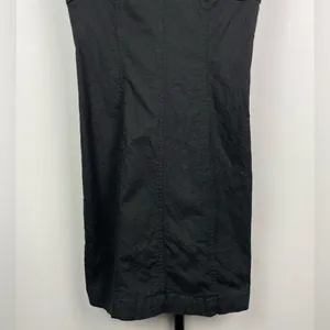 Urban Outfitters‎ Black Linen Blend Sweetheart Fitted Mini Dress thumbnail 4