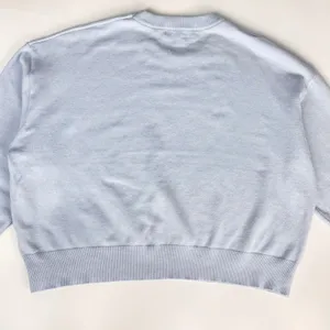 Orange Kiss‎ Sweater Teddy Bear Light Blue Knit Pullover Women Size Large Twee thumbnail 5