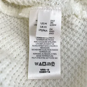 Free People Cream Oversized Fall Knit Sweater Boho Comfort Waffle Top Size M NEW thumbnail 10