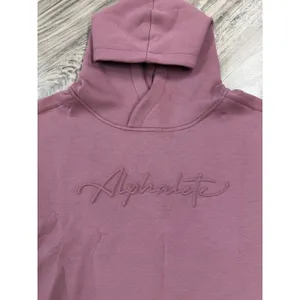 Alphalete Woman’s ELMTS Half Sleeve Crop Hoodie - Mauve , Size Medium thumbnail 4