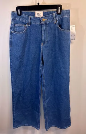 BDG‎ Urban Outfitters Womens High Rise Wide Leg Jeans Medium Wash Blue Size 28 thumbnail 1