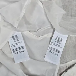 J. Crew Ruffle button-up shirt in crinkle chiffon‎ in Ivory 0 thumbnail 4
