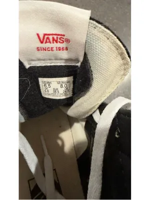 VANS Sk8-Hi High Top Sneakers Womens 8 Black White Skate Streetwear thumbnail 9