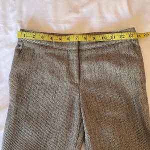H&M Stylish Gray Herringbone Pants size 2 thumbnail 4