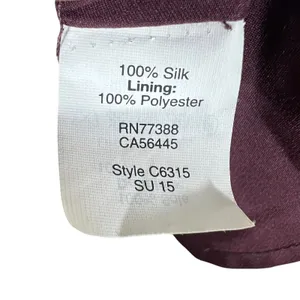 Madewell Dream Drift Overlay Palm Tree Halter Dress 100% Silk Plum Purple Size 0 thumbnail 7