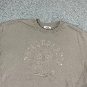 Garage Philadelphia College Sweatshirt Women M Tan Pullover Lounge Crewneck thumbnail 2