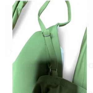 Meet curve Green Cut Out Wrap One Piece Swimsuit. Size XL NWT thumbnail 8