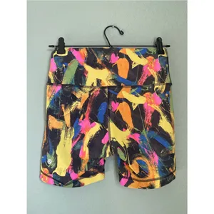 Lululemon Wunder Train High Rise Short Size 8 Undertone Black Multi Biker thumbnail 8
