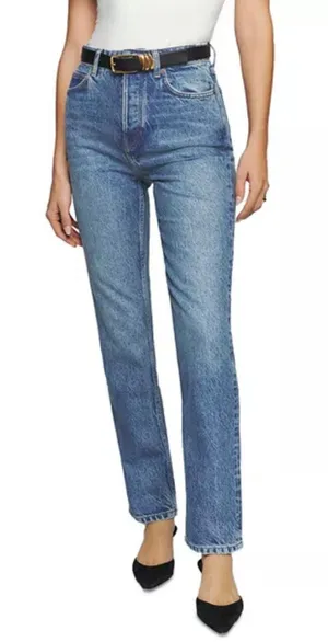Reformation Cynthia High Relaxed Jean San Lucas wash Blue Jeans Size 27 thumbnail 1