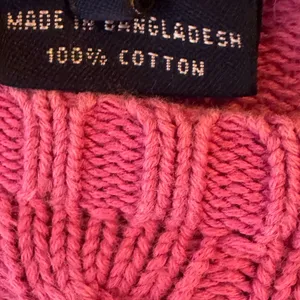 Ralph Lauren Sport Hand distressed &‎ cropped pink/purple sweater size large thumbnail 3