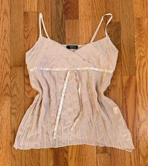 Vintage Y2K Babydoll Blouse Tank Top thumbnail 1