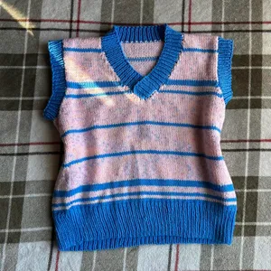 Handmade knitted holiday top Multiple thumbnail 1