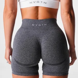 NVGTN Charcoal Gray Seamless Bike Shorts thumbnail 2