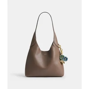 Coach Tea Rose Flower Bag Charm Key Ring thumbnail 2