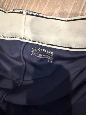 Offline by Aerie Oxford Mini Skort Denim Skirt w built in shorts Small Pleated thumbnail 7