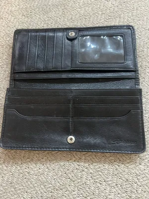 Vintage Y2K Brighton Black Leather Snap Closure Accessory with Silver thumbnail 9