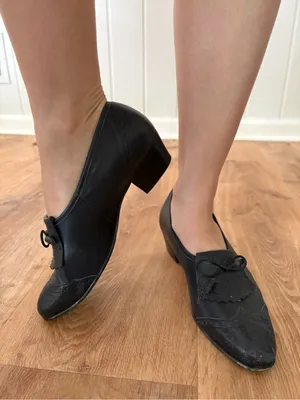 40s style loafer heels Blue Size 8.5 thumbnail 6