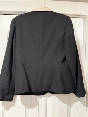 Le Suit Black Blazer with Cream Rounded Collar 8‎ thumbnail 4