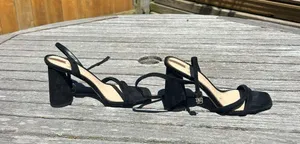 SAM EDELMAN WOMENS KIA BLOCK HEEL black SANDAL SIZE 6.5 thumbnail 5