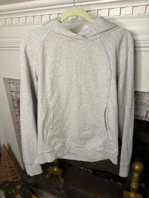 Lululemon Scuba Pullover Hoodie Size 6 Light Heather Gray Sweatshirt thumbnail 1