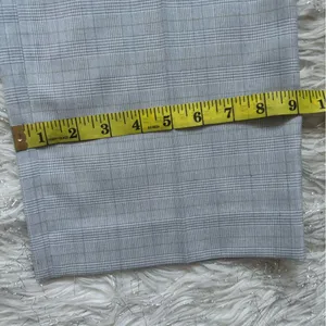 Andrea Viccaro Gray‎ Plaid Classic Women's Light Gray Dress Pants Size 6 thumbnail 7