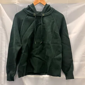 Anthropologie Moth Lania Hoodie Pullover in Emerald Green Medium Fall‎ Winter thumbnail 2