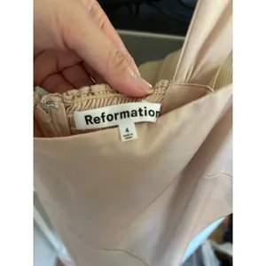 Reformation Isolene Satin Grand Cru Champagne Maxi Dress Size 4 thumbnail 7