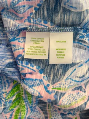 Lilly Pulitzer Etta V-neck T-shirt in Macaw Blue thumbnail 5