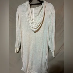 Free people feel good layer hoodie longline pullover thumbnail 4