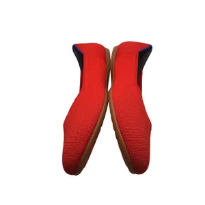 Rothys The Driver Red Knit Driving Moccasin Loafers Flats Womens 9 thumbnail 4