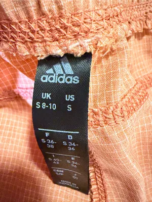 Adidas Women’s Peach-Orange Athletic Shorts thumbnail 3