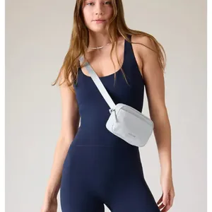New Athleta All About Crossbody Belt Bag Snowfall Blue thumbnail 2
