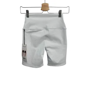 Alo Yoga 7" High-Waist Biker Short White Major Moves XS NWT Authentic thumbnail 8