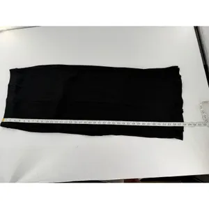 Miss Selfridge Black Ribbed Maxi Skirt Sz 6 Stretch Flare Witchy Grunge 90s Goth thumbnail 7