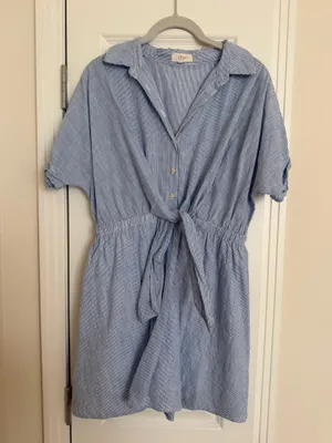 YCoo Paris Cottagecore Casual Garden Women’s Shirt Dress Small thumbnail 1