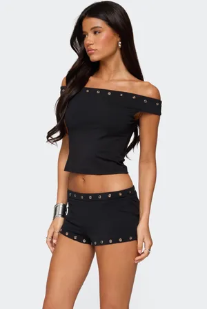 Edikted Off-The-Shoulder Top thumbnail 2