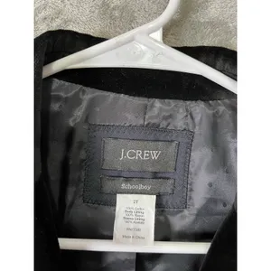 JCrew Schoolboy Black Velvet Blazer Tailored Quiet Luxury Preppy Academia 2 Tall thumbnail 4