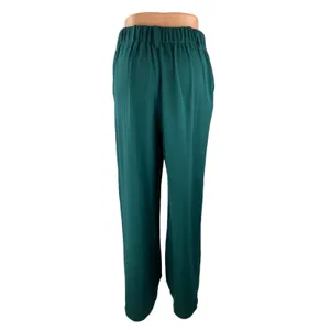 Halara Womens Green High Waisted Pleated Palazzo Wide Leg Trousers Dress Pants S thumbnail 4
