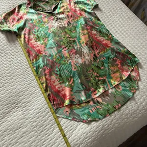 Victoria’s Secret Colorful Multi Color PJ Pajama Sleep Shirt Gown Sz M Medium thumbnail 3