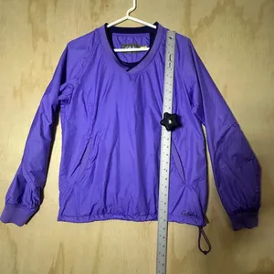Cabelas Women's Medium‎ Purple Long Sleeve Nylon Windbreaker thumbnail 7