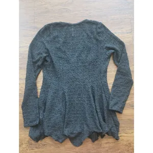 Free People Black Janey Lace Sheer Top Size S Boho Chic Dainty Fairy Festival thumbnail 7