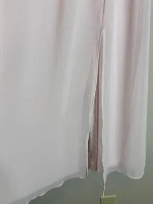 Aritzia Wilfred Genoa Midi Dress Women's Medium Baby Pink Chiffon Formal Wedding thumbnail 10